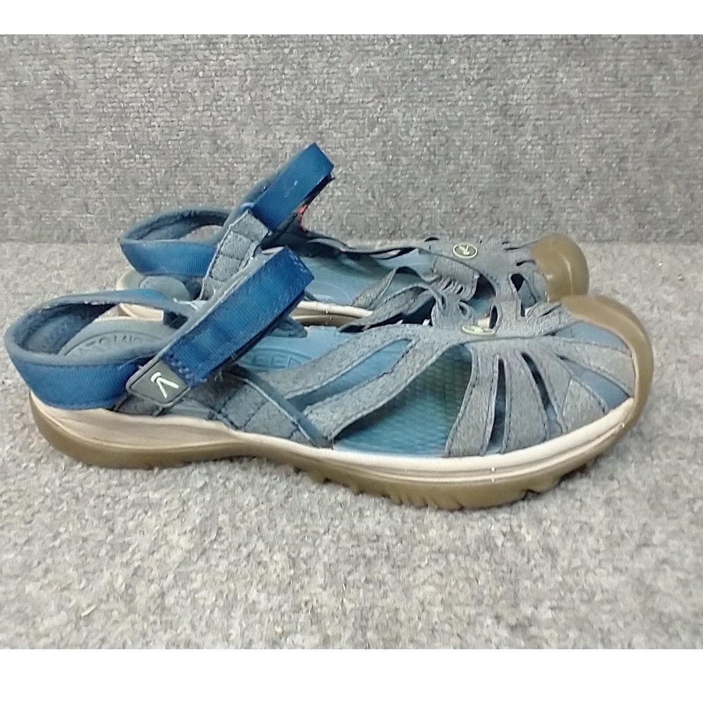 Keen Rose Sandal Women 10.5 Blue Strappy Water Ready Athletic Trail Shoes